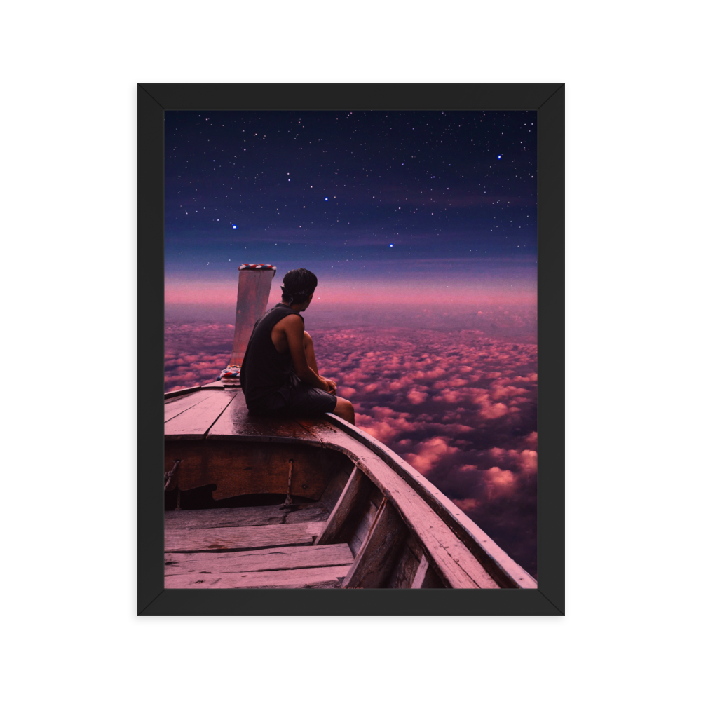 "SAIL OUT." Framed print