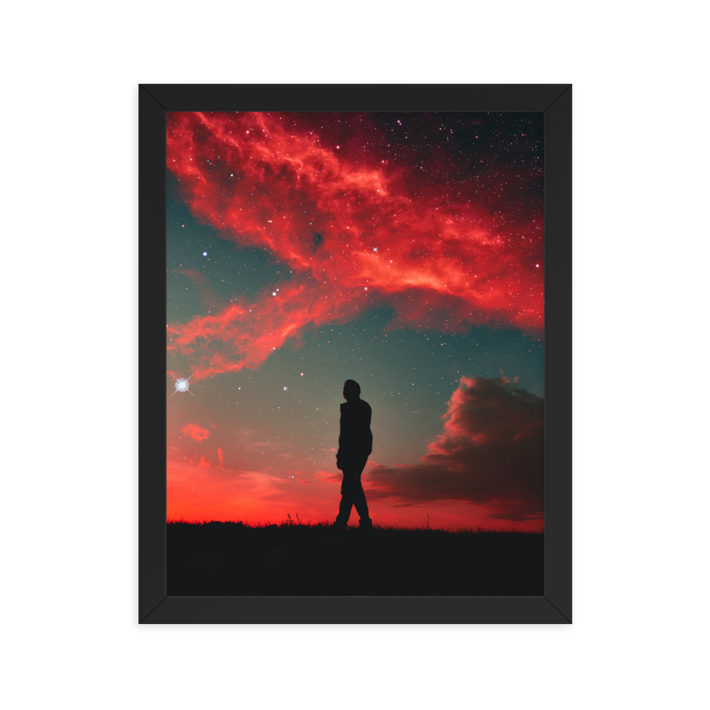 "THE MIND." Framed print