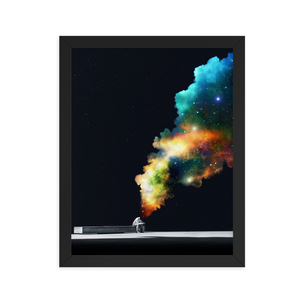 "WAITING ROOM." Framed print