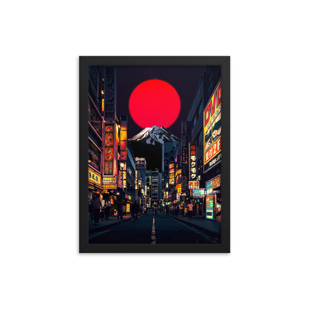 "JAPAN." framed print
