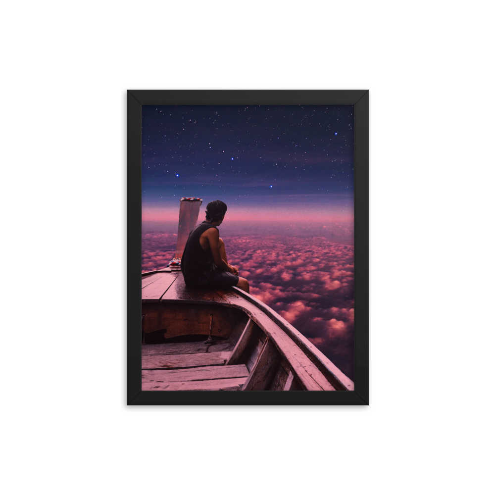 "SAIL OUT." Framed print