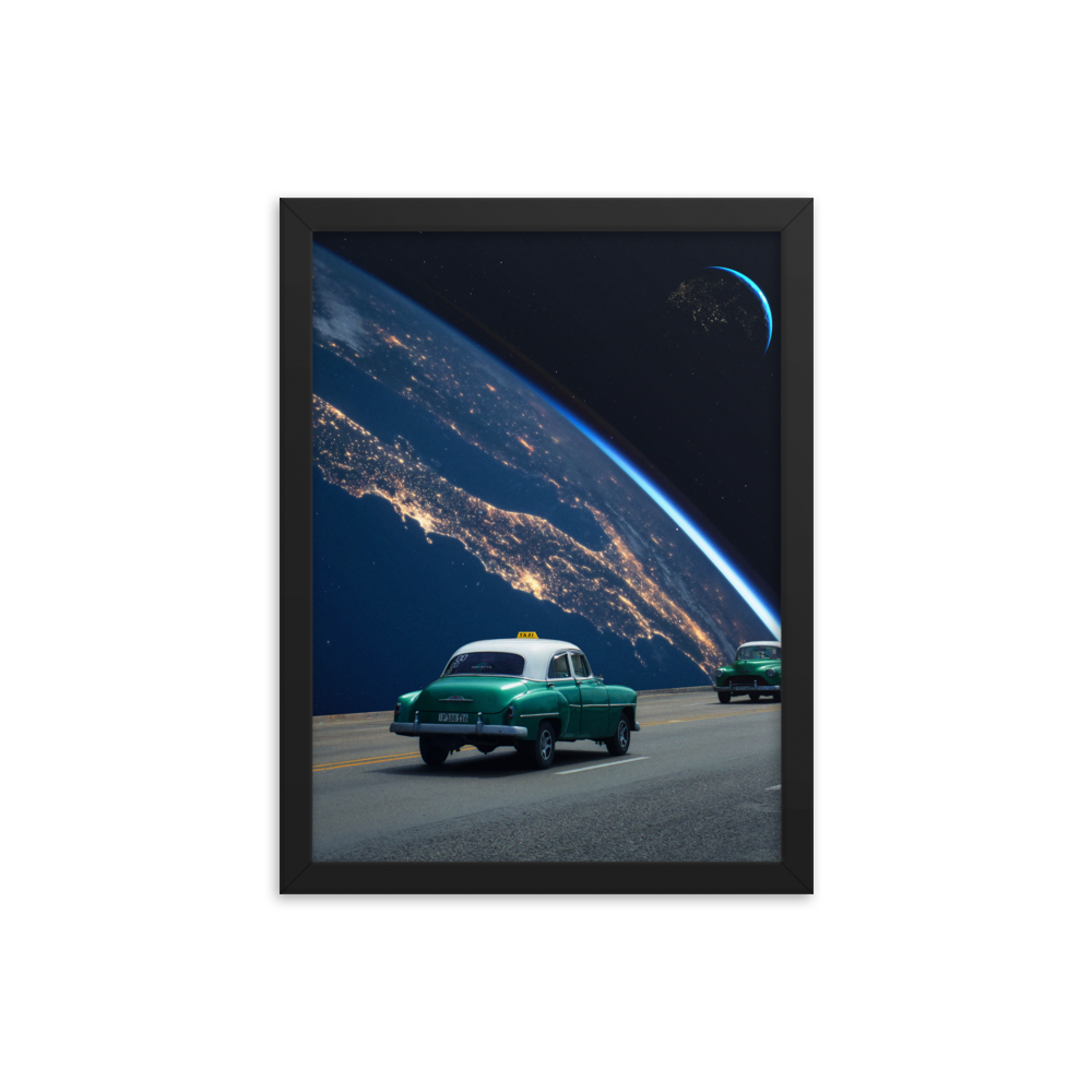 "CUBAGALACTICA." Framed print