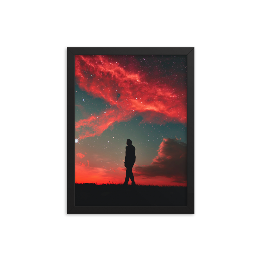 "THE MIND." Framed print