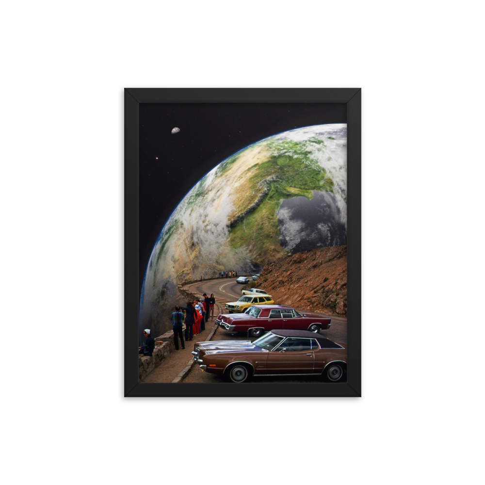 "THE CURVE." Framed print