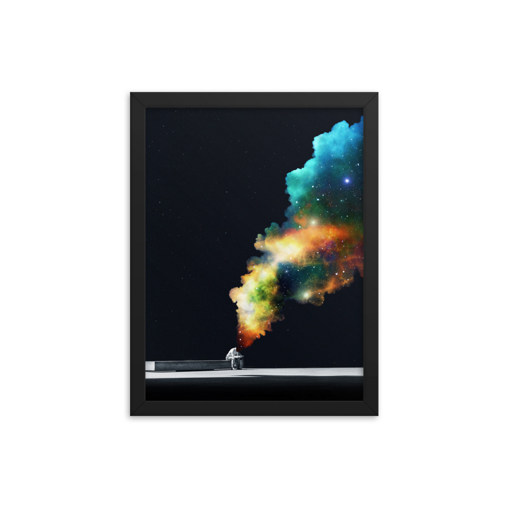 "WAITING ROOM." Framed print