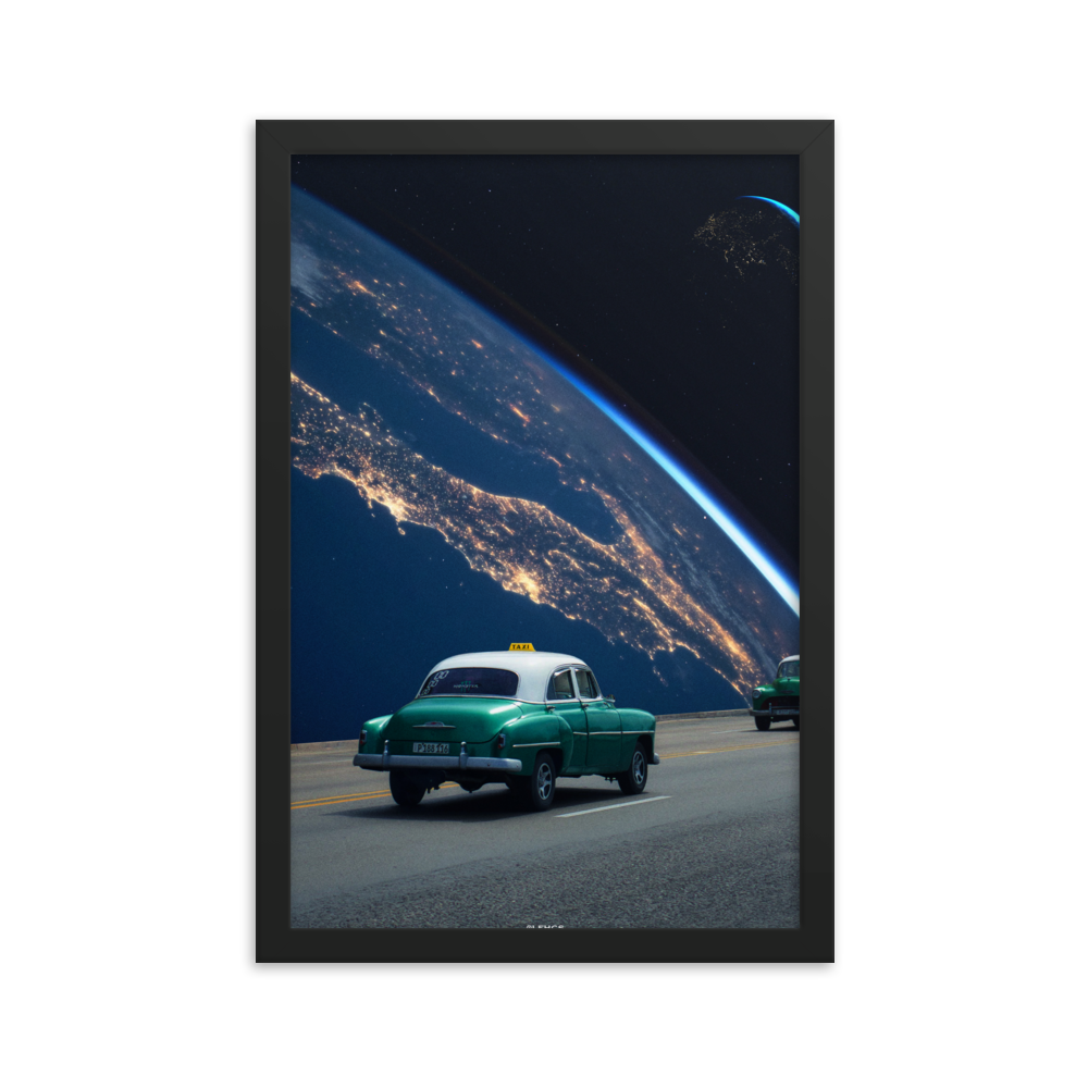 "CUBAGALACTICA." Framed print