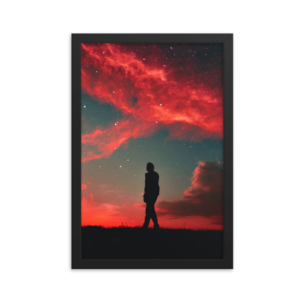 "THE MIND." Framed print