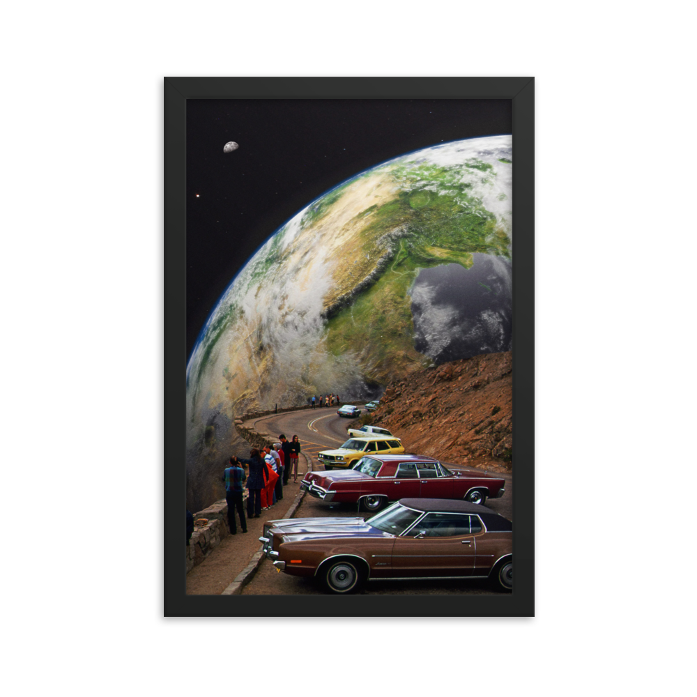 "THE CURVE." Framed print