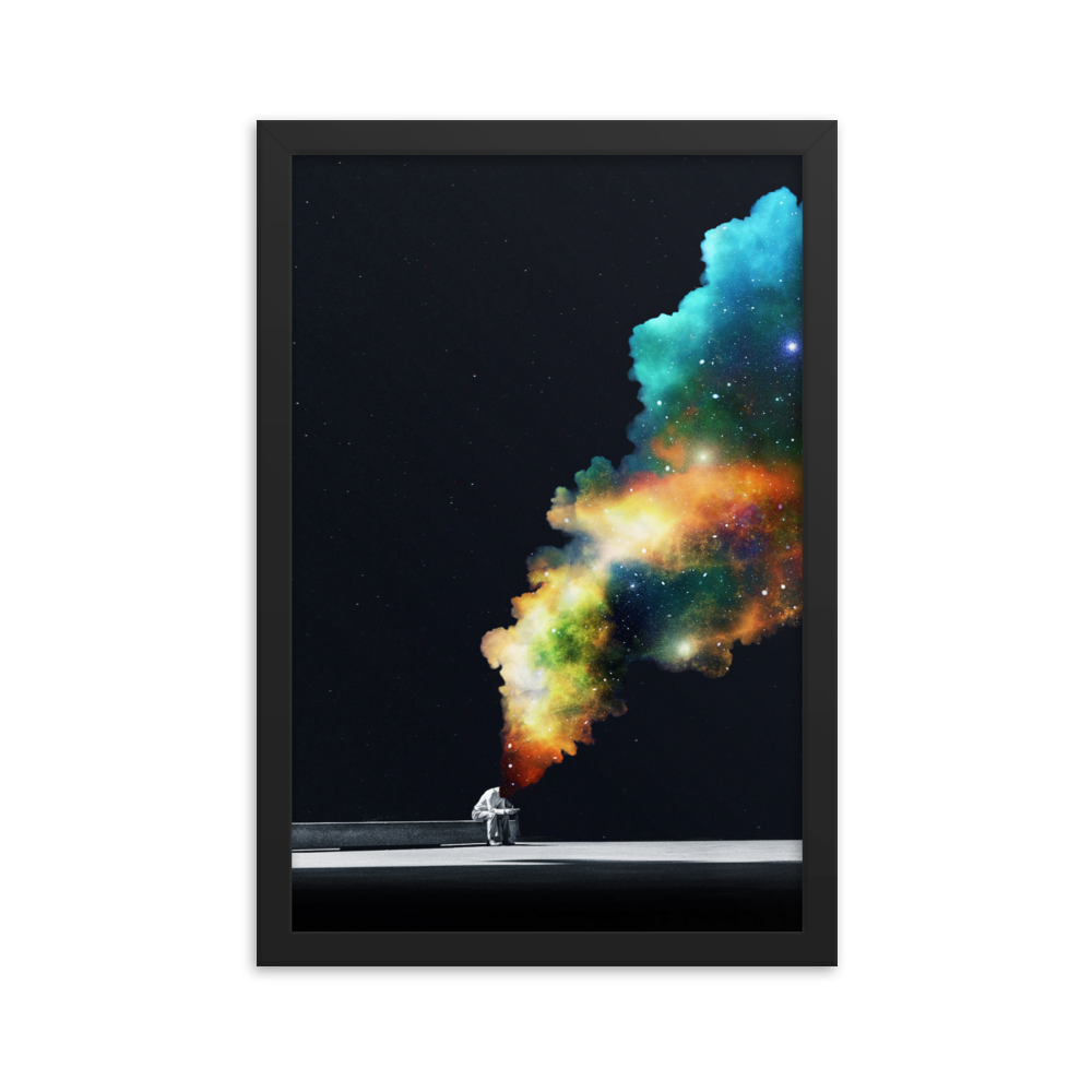 "WAITING ROOM." Framed print