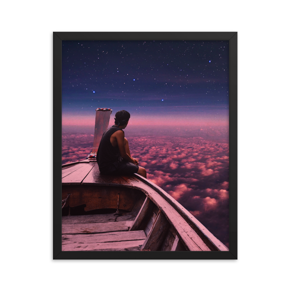 "SAIL OUT." Framed print