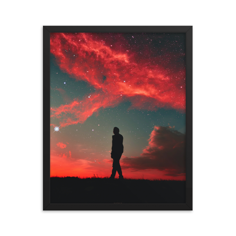 "THE MIND." Framed print