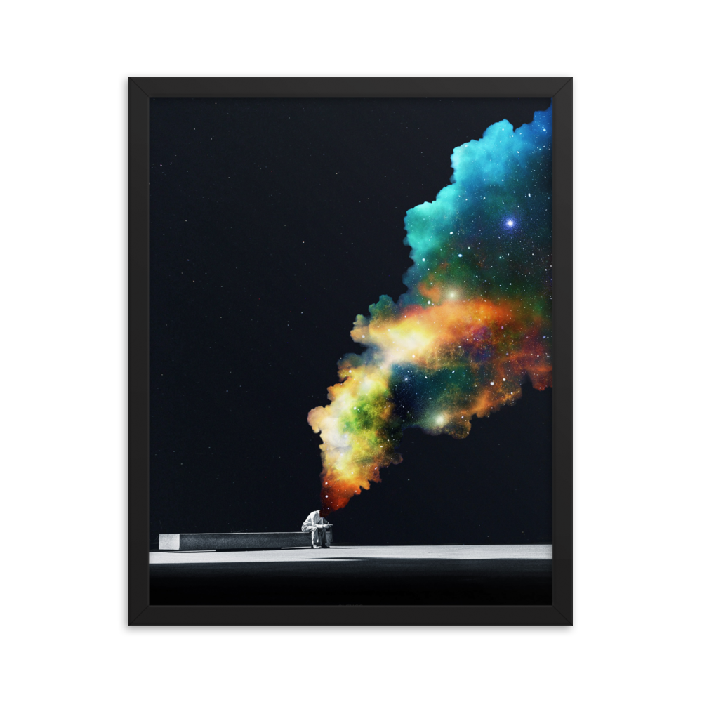 "WAITING ROOM." Framed print