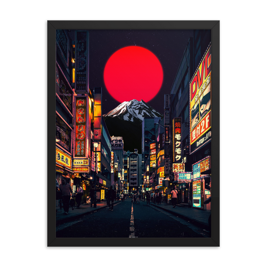 "JAPAN." framed print
