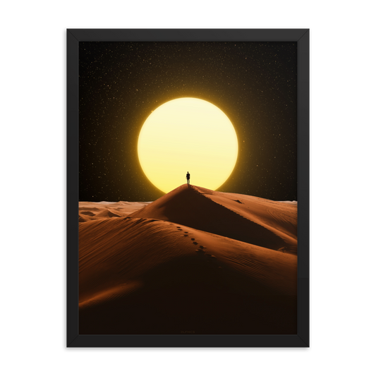 "THE LIGHT." Framed print