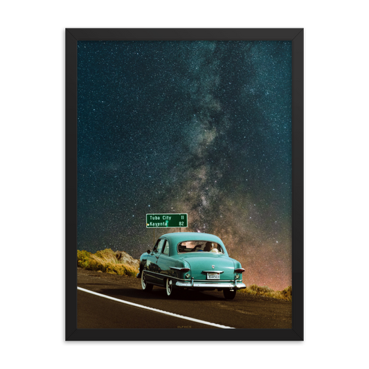 "STANDING STILL." Framed print