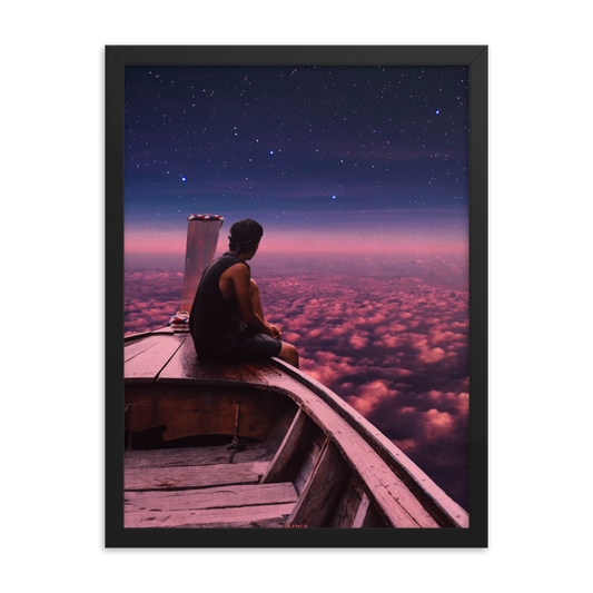 "SAIL OUT." Framed print