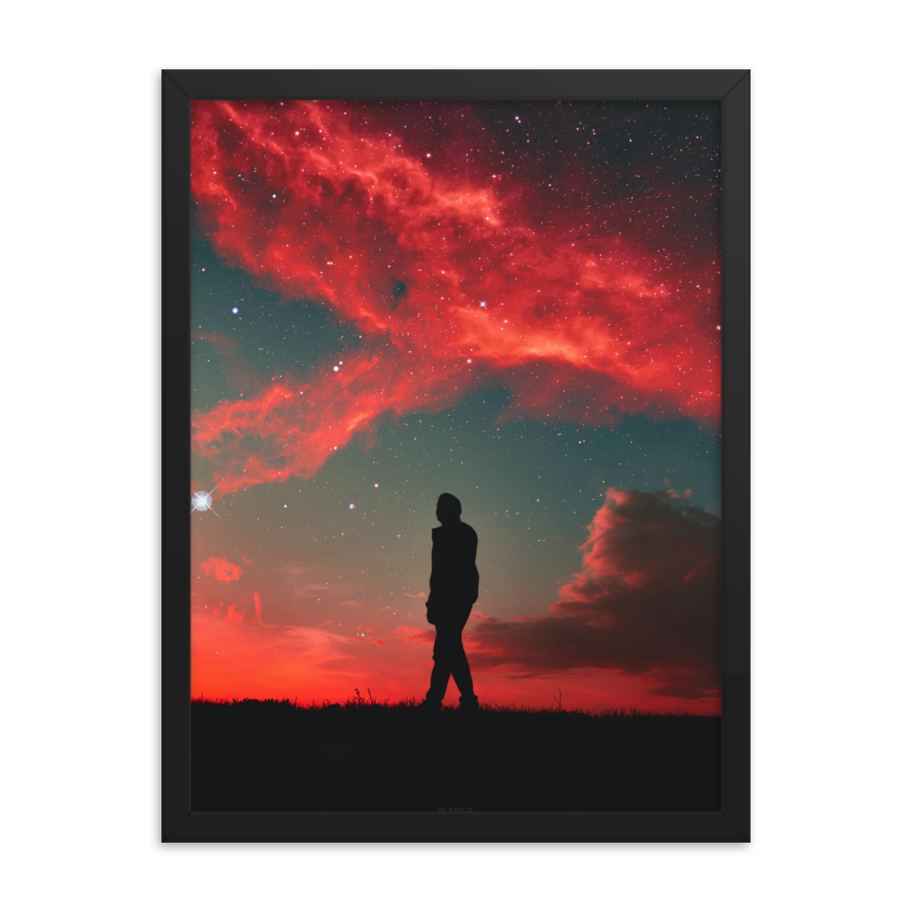 "THE MIND." Framed print