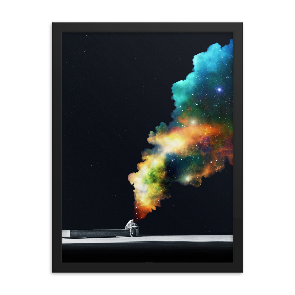 "WAITING ROOM." Framed print