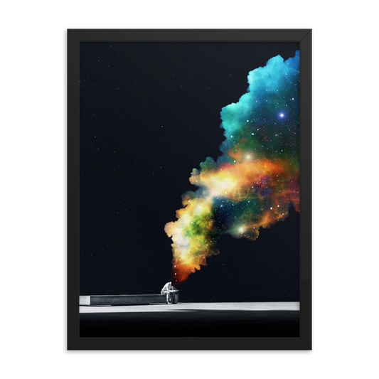 "WAITING ROOM." Framed print