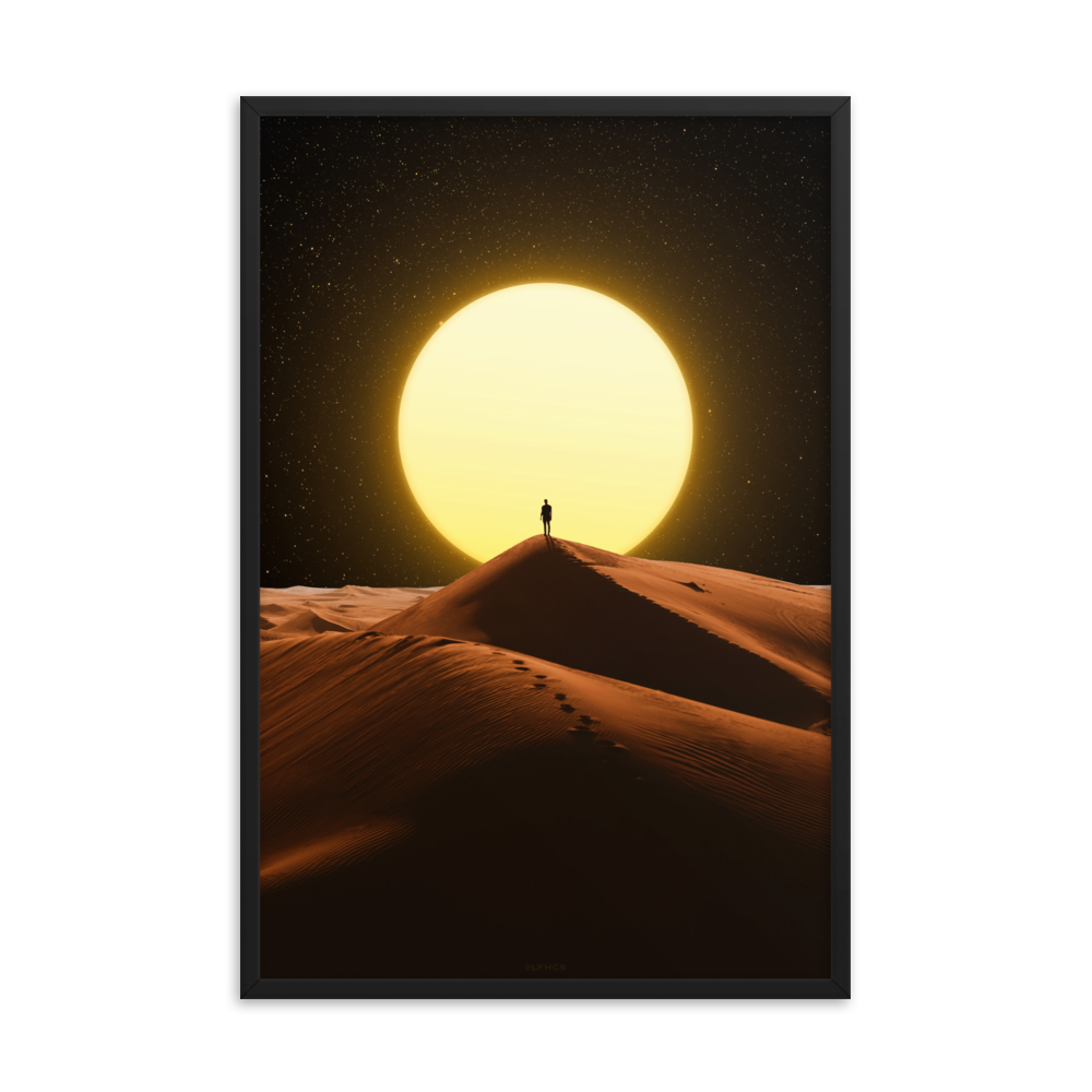 "THE LIGHT." Framed print