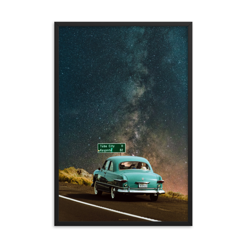 "STANDING STILL." Framed print