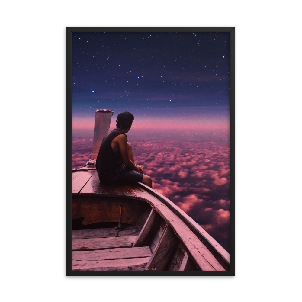 "SAIL OUT." Framed print