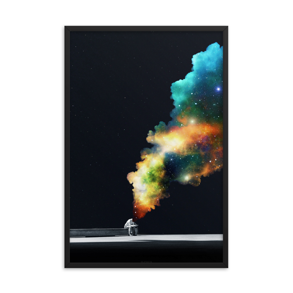 "WAITING ROOM." Framed print