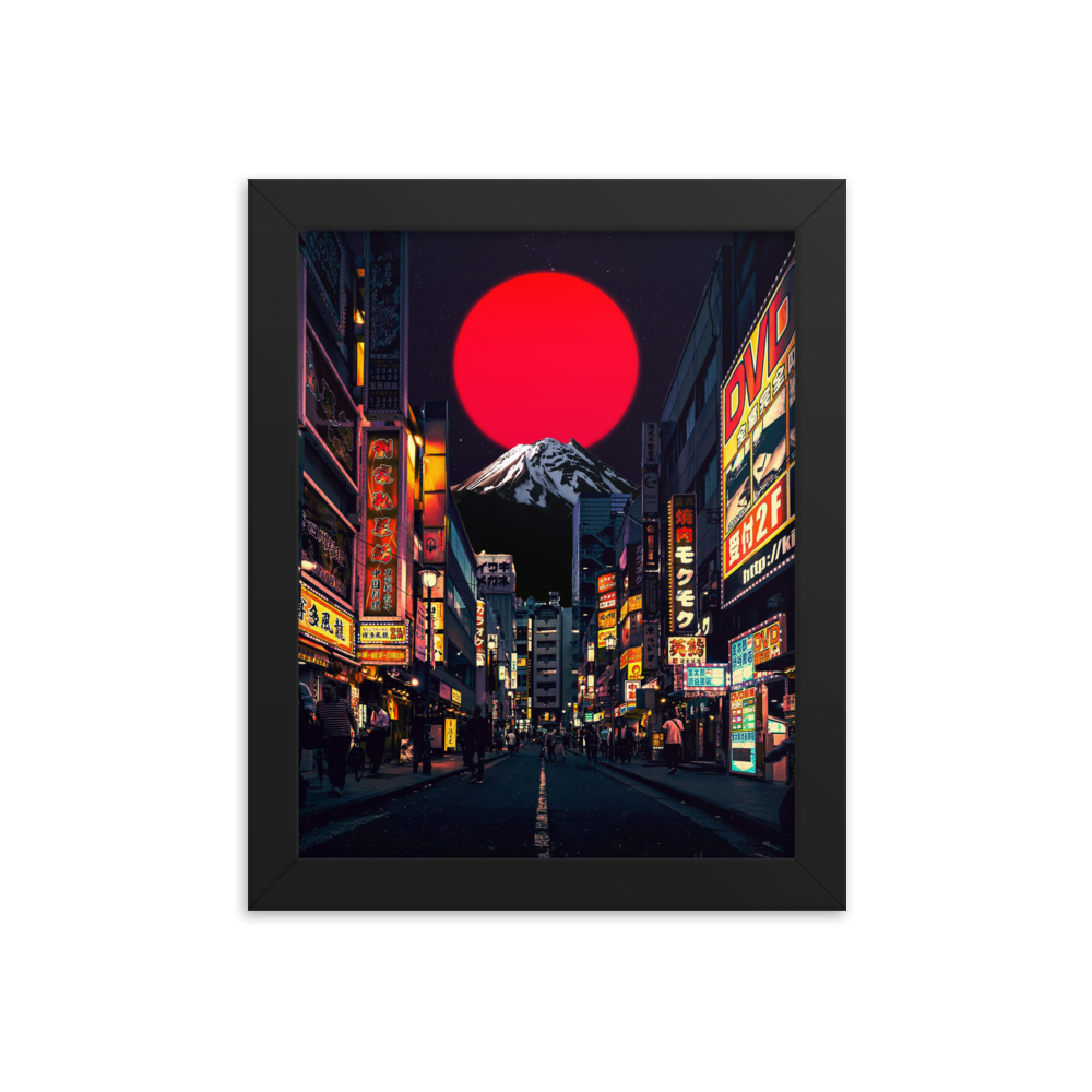 "JAPAN." framed print