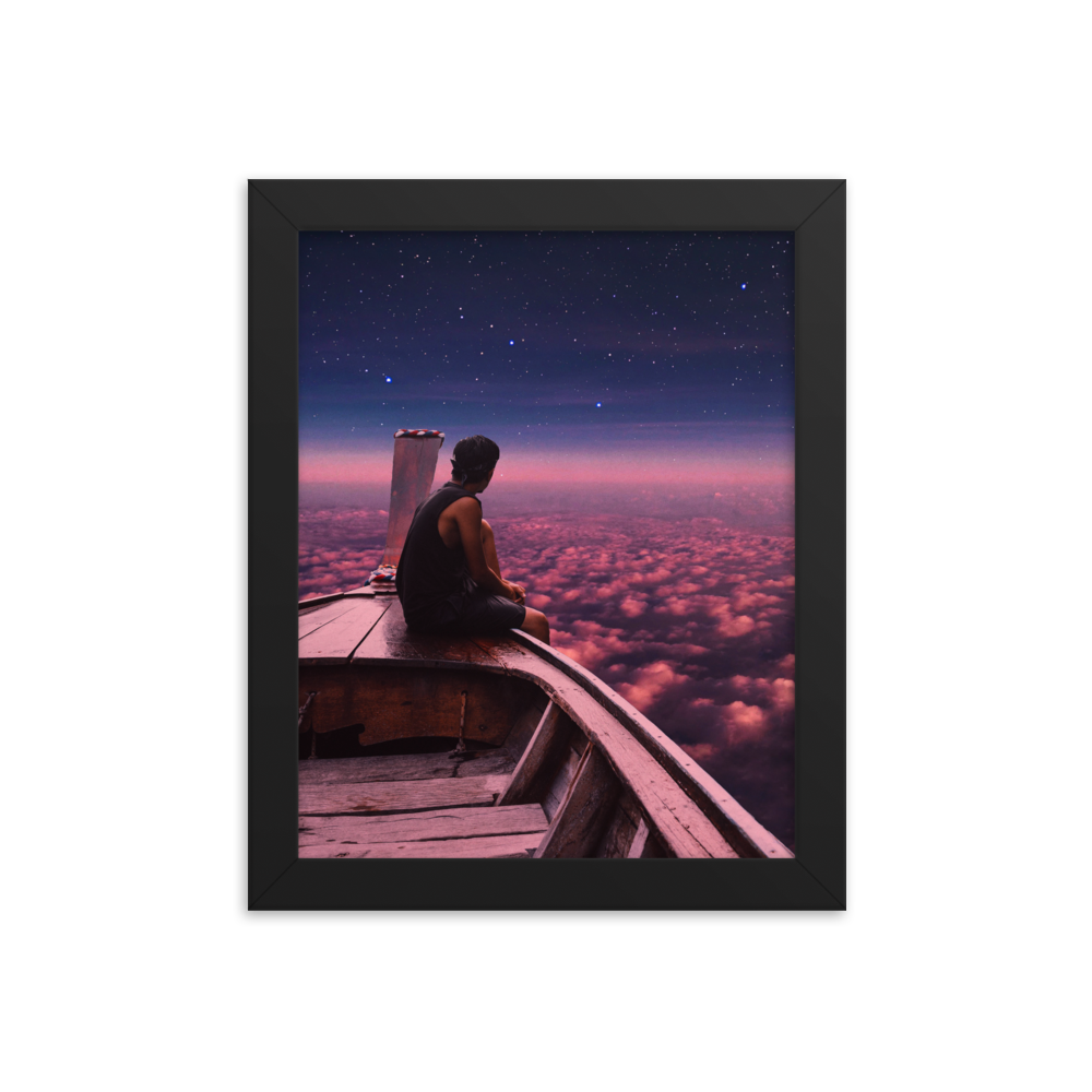 "SAIL OUT." Framed print