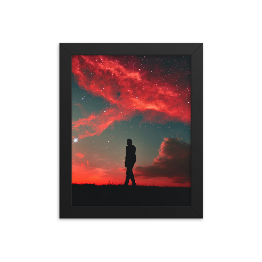 "THE MIND." Framed print