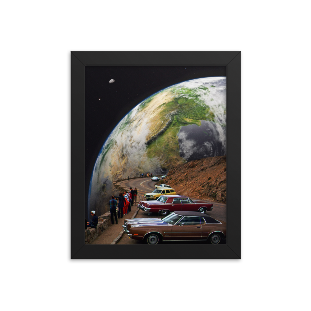 "THE CURVE." Framed print