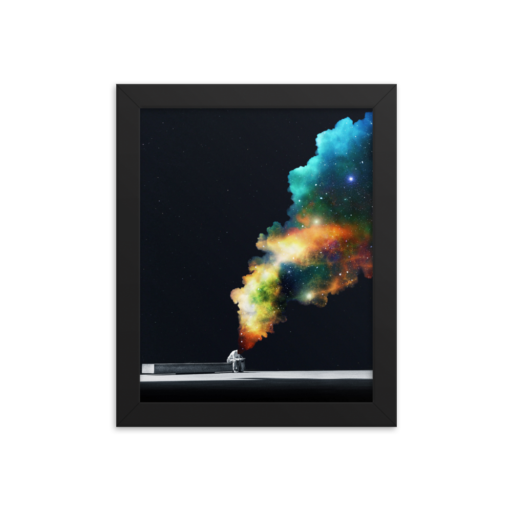 "WAITING ROOM." Framed print