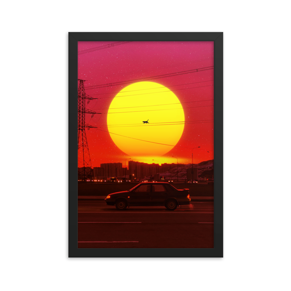 "RETROSUN." Framed print